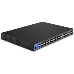 Linksys Switch PoE+ de red Gigabit de 48 puertos a 740 W con 4 ranuras SFP+ 10G  | LGS352MPC-EU | 4260184670680 [1 de 4]