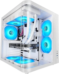 Mars Gaming MC-CURVW Midi Tower Negro, Blanco | MCCURVW | 8435693111467 | Hay 2 unidades en almacén