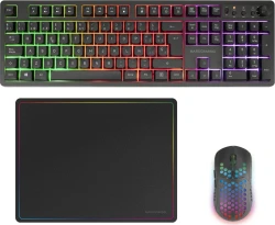 Mars Gaming MCPWXES teclado Ratón incluido Juego RF inalámbrica + USB QWERTY Español Negro Mars Gaming MCPWXES teclado Ratón incluido Juego RF inalám | 8435693111115 | Hay 9 unidades en almacén