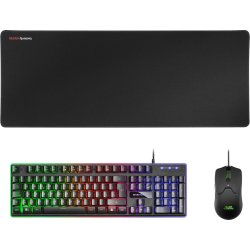 Mars Gaming MCPXBES Combo Teclado+Raton+Alfombrilla negro | Hay 7 unidades en almacén