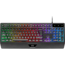 Mars Gaming MK124, Teclado Ergonómico H-Mech, Reposamuñeca | MK124ES | 8435693108771 | Hay 12 unidades en almacén