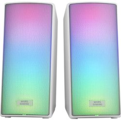 Mars Gaming MSRGB2, Altavoces Bluetooth 5.3 15W, Procesador de Sonido DSP, Iluminación RGB Dinámica, Frontal Total Mesh, Altavoces Compactos con Caj Mars Gaming MSRGB2, Altavoces Bluetooth 5.3 15W, Procesador | MSRGB2W | 8435693108221 | Hay 6 unidades en almacén