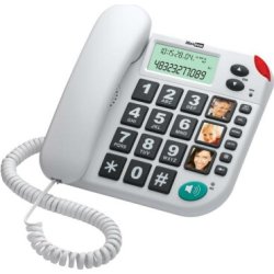 MAXCOM TELEFONO FIJO KXT480 WHITE | KXT480-WHITE | 5908235972008 | Hay 18 unidades en almacén