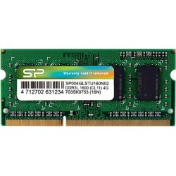 MEMORIA SODIMM SP 4GB DDR3L 1600Mhz SP004GLSTU160N02 MEMORIA SODIMM SP 4GB DDR3L 1600Mhz SP004GLSTU160N02 | 4712702631234 | Hay 5 unidades en almacén