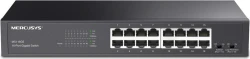 Mercusys MS116GS switch Gigabit Ethernet (10/100/1000) Negro | 6957939002343 | Hay 12 unidades en almacén