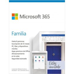 Microsoft 365 Familia 6 Usuarios 1 Año Digital | DSD270015 | 0000DSD270015