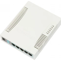 Mikrotik RB260GS Gigabit Ethernet (10/100/1000) Energͭa sobre Ethernet (PoE) Bl | CSS106-5G-1S | 4752224002310 [1 de 3]