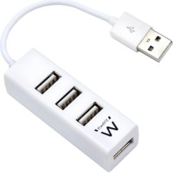 MINI-HUB USB 4 PUERTOS BLANCO | EW1122 | 8054392613876 | Hay 6 unidades en almacén