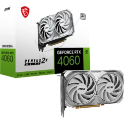 MSI GeForce RTX 4060 VENTUS 2X WHITE 8G OC NVIDIA 8 GB GDDR6 | 912-V516-032 | 4711377129480 [1 de 5]