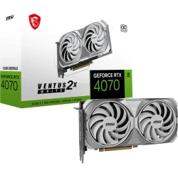 MSI GeForce RTX 4070 VENTUS 2X WHITE 12G OC NVIDIA 12 GB GDDR6X | 912-V513-405 | 4711377131148 [1 de 5]