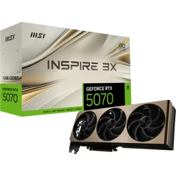 MSI GeForce RTX 5070 12G INSPIRE 3X OC NVIDIA 12 GB GDDR7 | V532-006R | 4711377308151 | Hay 50 unidades en almacén