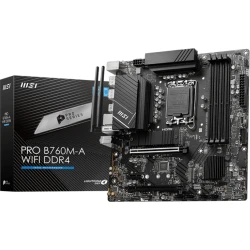 MSI PRO B760M-A WIFI DDR4 placa base Intel B760 LGA 1700 mic | 4711377026383 | Hay 8 unidades en almacén