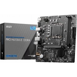 Msi Pro H610m-e Ddr4 Placa Base Intel H610 Lga 1700 Micro Atx | 911-7D48-007 | 4711377002660 | 64,50 euros
