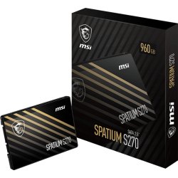 MSI SPATIUM S270 SATA 2.5 960GB unidad de estado sólido 2.5 | S78-440P130-P83 | 4711377001175 | Hay 22 unidades en almacén
