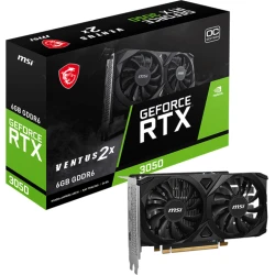 MSI VENTUS GeForce RTX 3050 2X E 6G OC NVIDIA 6 GB GDDR6 | 912-V812-056 | 4711377265591 | Hay 100 unidades en almacén