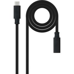 Nanocable 10.01.4502 cable USB USB 3.2 Gen 2x2 2 m USB C Neg | 8433281015388 | Hay 4 unidades en almacén