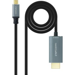 Nanocable Cable Conversor USB-C a HDMI 2.1 8K@60HZ 1.8m, Negro Nanocable Cable Conversor USB-C a HDMI 2.1 8K@60HZ 1.8m, Neg | 10.15.5162 | 8433281012905 | Hay 2 unidades en almacén