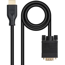 Nanocable Cable conversor VGA/M a HDMI/M, Negro, 1.8m Nanocable Cable conversor VGA/M a HDMI/M, Negro, 1.8m | 10.15.4602 | 8433281016361 | Hay 15 unidades en almacén