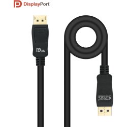 Nanocable Cable DISPLAYPORT 1.4 CERTIFICADO VESA, DP/M – DP/M, Negro, 1.5 m Nanocable Cable DISPLAYPORT 1.4 CERTIFICADO VESA, DP/M †| 10.15.2501-L150 | 8433281010833 | Hay 3 unidades en almacén