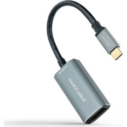 Nanocable Conversor USB-C a DisplayPort 8K Aluminio, 15 cm,  | 10.16.4104-G | 8433281012875 | Hay 3 unidades en almacén