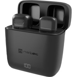 NATEC Hopper Negro Micrófono de corbata/solapa | NMI-2255 | 5901969445701 | Hay 6 unidades en almacén