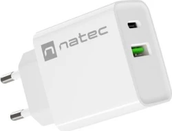 NATEC RIBERA Universal Blanco Corriente alterna Carga rápid | NUC-2061 | 5901969443103 | Hay 9 unidades en almacén