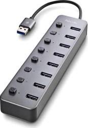 NGS IHUB 8 USB 2.0 Type-A 5000 Mbit/s Negro | NGS-HUB-0127 | 8435430624397 | Hay 36 unidades en almacén