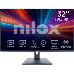 Nilox NXM32FHD11 32`` IPS Full HD LED Negro Monitor | 8431775035287 | Hay 5 unidades en almacén