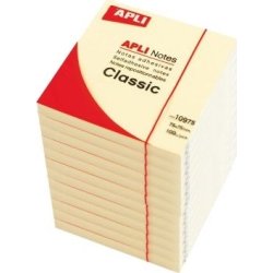 NOTAS ADHESIVAS APLI PACK DE 12 UDS BLOC 100 HOJAS AMARILLO 10975 NOTAS ADHESIVAS APLI PACK DE 12 UDS BLOC 100 HOJAS AMARILLO | 10975 | 8410782109754 | Hay 21 unidades en almacén