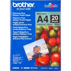 PAPEL BROTHER FOTOGRAFICO INNOBELLA PREMIUM PLUS 20 HOJAS 26 | BP71GA4 | 4977766658416 | Hay 9 unidades en almacén
