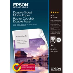 Papel Epson Double-Sided Matte Paper - A4 - 50 hojas C13S041569 Papel Epson Double-Sided Matte Paper - A4 - 50 hojas C13S041 | C13S041569 | 0010343839014 | Hay 29 unidades en almacén