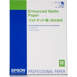 Papel Epson Enhanced Matte Paper, DIN A2, 192 g/m², 50 hojas C13S042095 Papel Epson Enhanced Matte Paper, DIN A2, 192 g/m², 50 hoja | C13S042095 | 0010343861312 | Hay 4 unidades en almacén