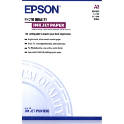 Papel Epson Photo Quality Ink Jet Paper, DIN A3, 102 g/m², 100 hojas C13S041068 Papel Epson Photo Quality Ink Jet Paper, DIN A3, 102 g/m², | C13S041068 | 0010343812031 | Hay 4 unidades en almacén