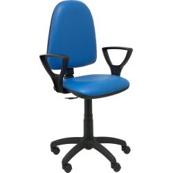 Piqueras y Crespo Silla Ayna similpiel azul con brazos | 04CPSP229BGOLF | 8435501007876 | Hay 30 unidades en almacén