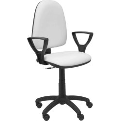 Piqueras y Crespo Silla Ayna similpiel blanco con brazos | 04CPSP10BGOLF | 8435501007982 | Hay 7 unidades en almacén