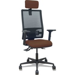 Piqueras y Crespo Silla Bormate asincro malla negra asiento bali marrón oscuro brazos 2D ruedas 65mm cabecero regulable Piqueras y Crespo Silla Bormate asincro malla negra asiento | 405ASM840B463B2B68R65CRL | 8435501016953 | Hay 2 unidades en almacén