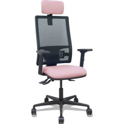 Piqueras y Crespo Silla Bormate asincro malla negra asiento bali rosa brazos 2D ruedas 65mm cabecero regulable Piqueras y Crespo Silla Bormate asincro malla negra asiento | 405ASM840B710B2B68R65CRL | 8435501017028 | Hay 2 unidades en almacén