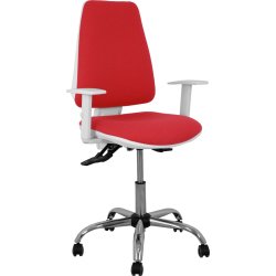 Piqueras y Crespo Silla Elche blanca asincro bali rojo brazos regulables ruedas de parqué Piqueras y Crespo Silla Elche blanca asincro bali rojo brazo | 1014ASB350B5CRRP | 8435501010975 | Hay 8 unidades en almacén