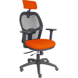 Piqueras y Crespo Silla Jorquera traslack malla negra asiento bali naranja oscuro brazos 3D cabecero regulable Piqueras y Crespo Silla Jorquera traslack malla negra asient | 15TKM840B305B3DRPCR | 8436586628192 | Hay 7 unidades en almacén