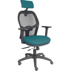 Piqueras y Crespo Silla Jorquera traslack malla negra asiento bali verde petróleo brazos 3D cabecero regulable Piqueras y Crespo Silla Jorquera traslack malla negra asient | 15TKM840B429B3DRPCR | 8436586628116 | Hay 7 unidades en almacén