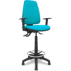 Piqueras y Crespo Taburete Elche S bali verde turquesa brazos regulables Piqueras y Crespo Taburete Elche S bali verde turquesa brazo | T14ASB39B10RN | 8435501011682 | Hay 27 unidades en almacén