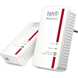PLC AVM FRITZ!Powerline 1240E WLAN Set International, Wi-Fi, interfaz en Españo | 20002755 | 4023125027550 [1 de 5]