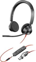 POLY Auriculares estéreo Blackwire 3325 con certificación  | 8X222AA | 0197498429168 | Hay 5 unidades en almacén