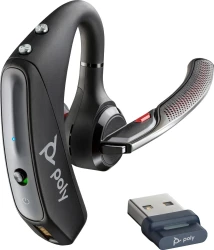 POLY Auriculares Voyager 5200 UC USB-A + Llave BT600 TAA | 7K2E1AA | 0197192519851 | Hay 50 unidades en almacén