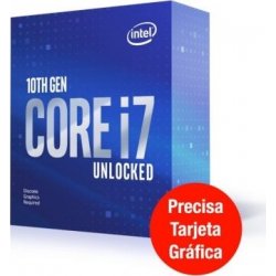 Procesador Intel Core i7-10700KF 3.8ghz 8 nucleos lga 1200 c | BX8070110700KF | 5032037188685 | Hay 3 unidades en almacén