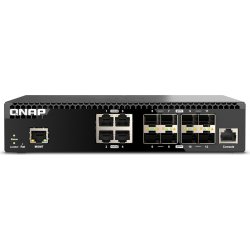 QNAP QSW-M3212R-8S4T switch Gestionado 10G Ethernet (100/1000/10000) 1U | 4711103084328 [1 de 2]