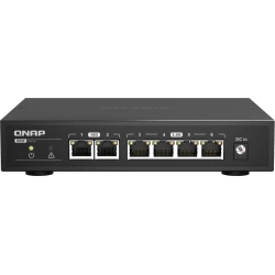 QNAP switch No administrado 2.5G Ethernet 10G (100/1000/2500) Negro | QSW-2104-2T | 4713213518809 [1 de 6]