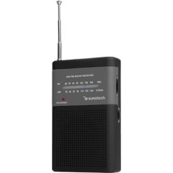 RADIO PORTATIL ANALOGICA SUNSTECH AM FM ALTAVOZ FRONTAL CONE | RPS42BLISBK | 8429015016714 | Hay 8 unidades en almacén