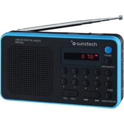 RADIO PORT́TIL SUNSTECH AM FM 70 PRESINTONIAS ALTAVOZ 1.4W  | RPDS32BL | 8429015014840 | Hay 31 unidades en almacén