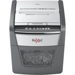 Rexel AutoFeed 45X triturador de papel Corte cruzado 55 dB Negro, Plata | 2020045XEU | 5028252613859 [1 de 5]